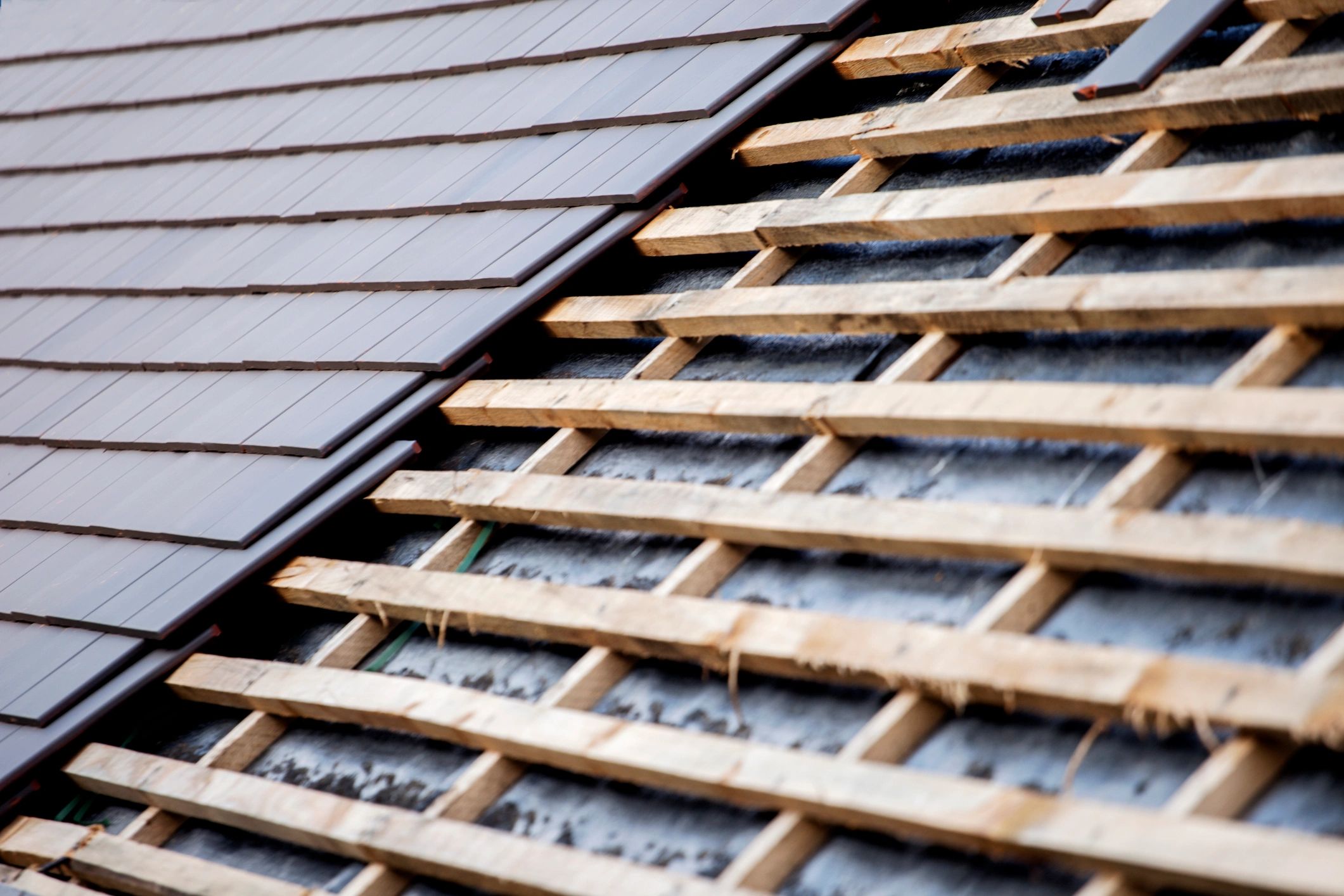 Residential roof restoration for insurance claim